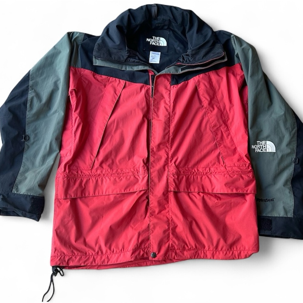 The North Face Red Outdoors Jacket Full Zip Hydroseal Men’s Large
